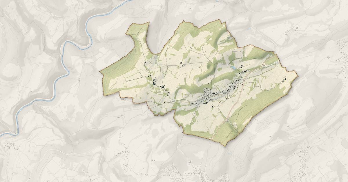 Portrait cartographique de Les Bréseux : relief, eau, forêts, bâti et voies, calculés à partir des données de l'IGN