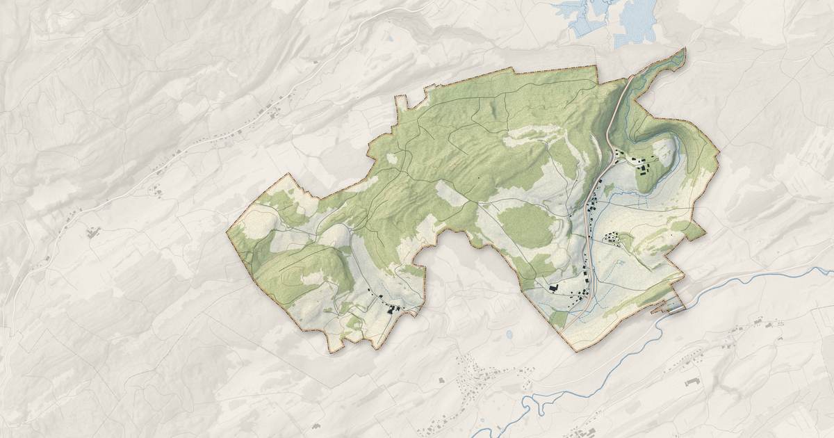 Portrait cartographique de Brey-et-Maison-du-Bois : relief, eau, forêts, bâti et voies, calculés à partir des données de l'IGN