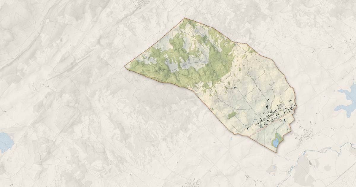 Portrait cartographique de Bulle : relief, eau, forêts, bâti et voies, calculés à partir des données de l'IGN