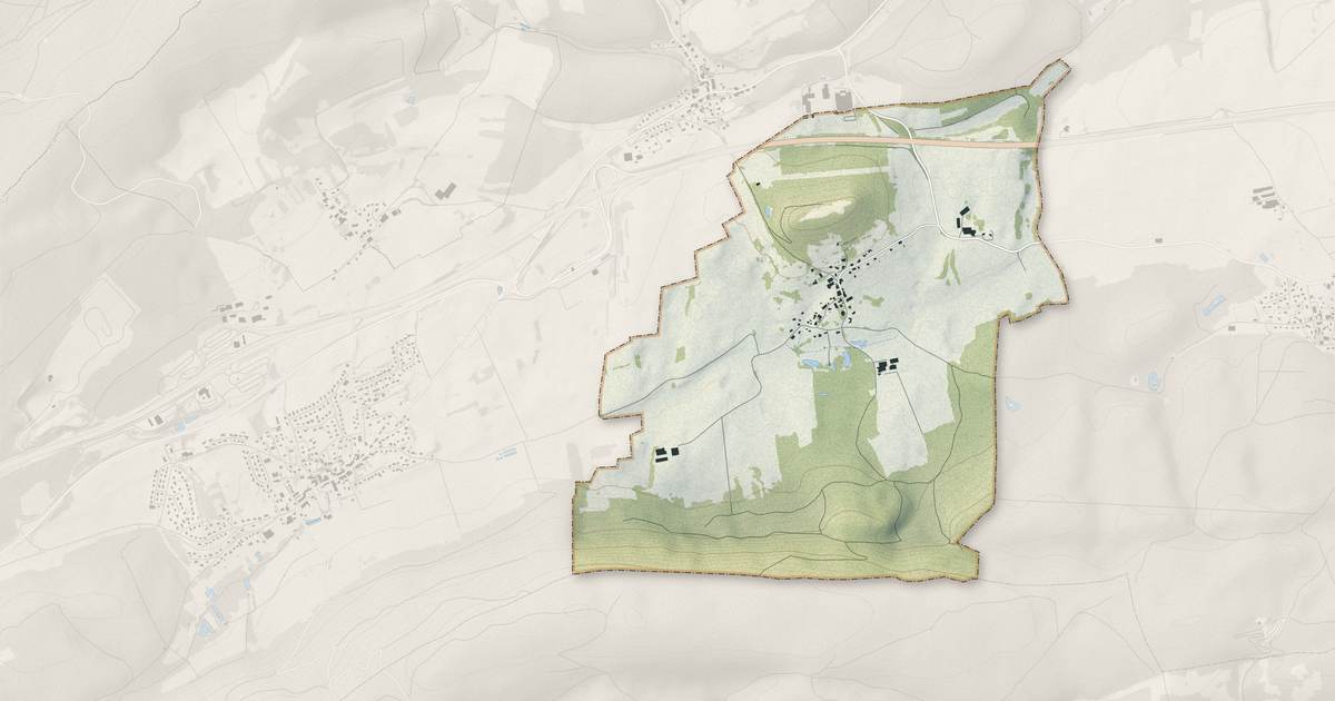Portrait cartographique de Châtillon-Guyotte : relief, eau, forêts, bâti et voies, calculés à partir des données de l'IGN