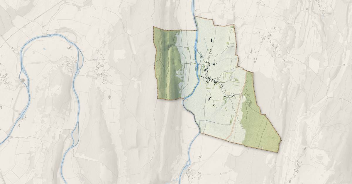 Portrait cartographique de Chay : relief, eau, forêts, bâti et voies, calculés à partir des données de l'IGN