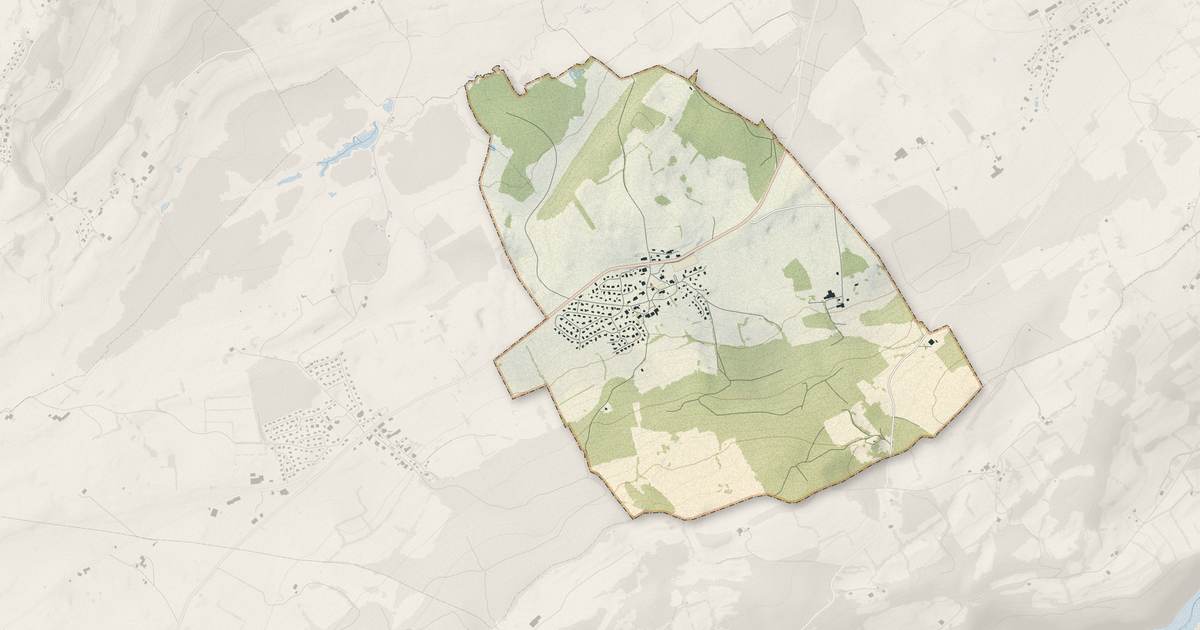 Portrait cartographique de La Chenalotte : relief, eau, forêts, bâti et voies, calculés à partir des données de l'IGN
