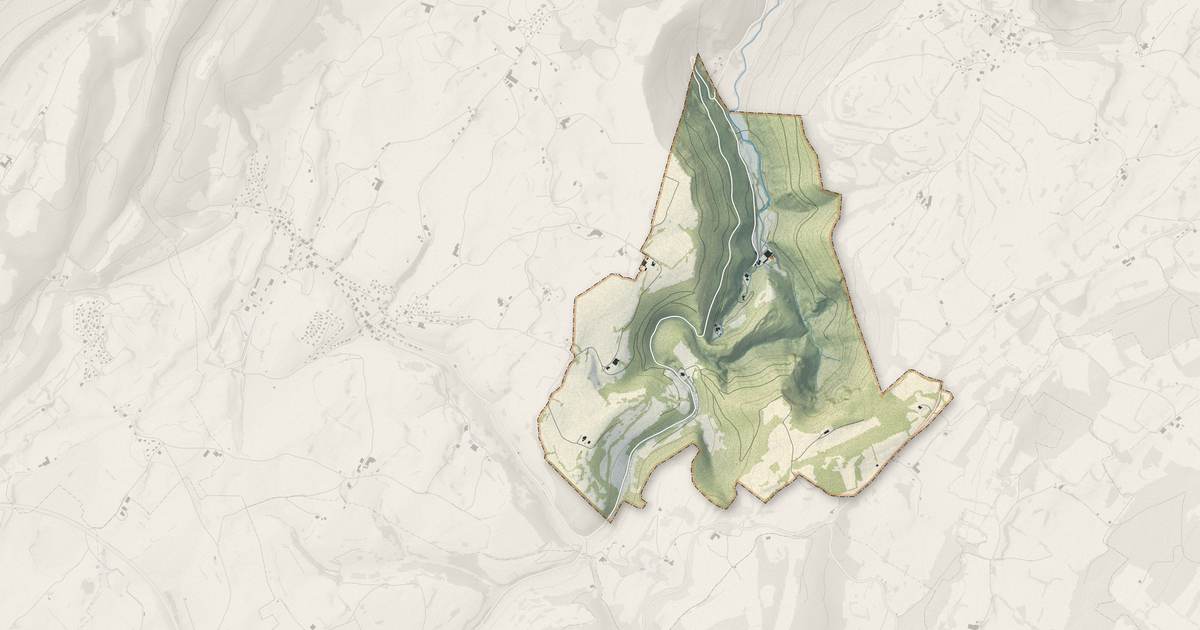 Portrait cartographique de Consolation-Maisonnettes : relief, eau, forêts, bâti et voies, calculés à partir des données de l'IGN