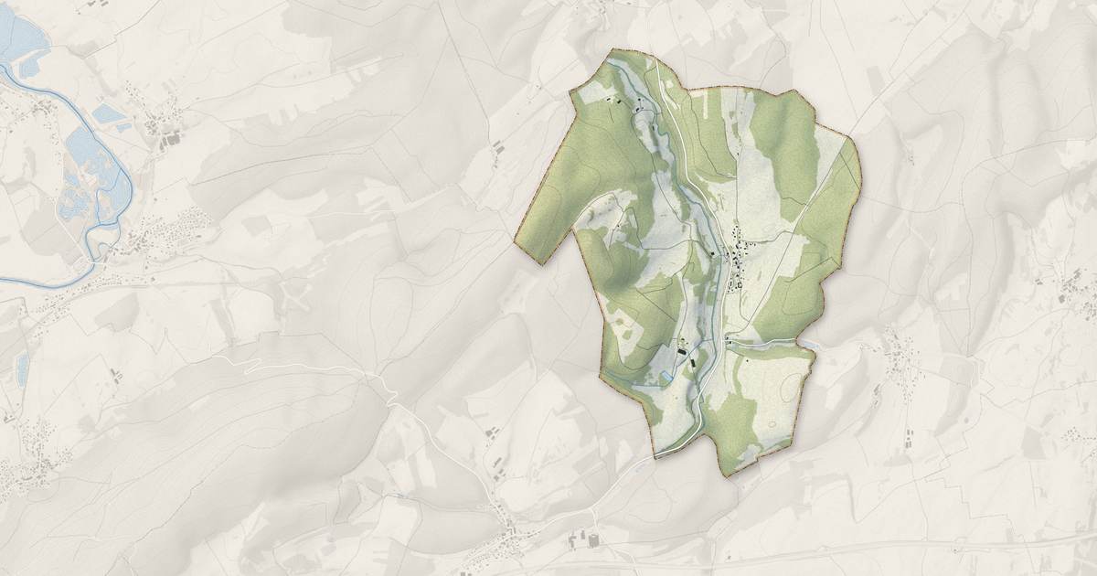 Portrait cartographique de Corcelle-Mieslot : relief, eau, forêts, bâti et voies, calculés à partir des données de l'IGN