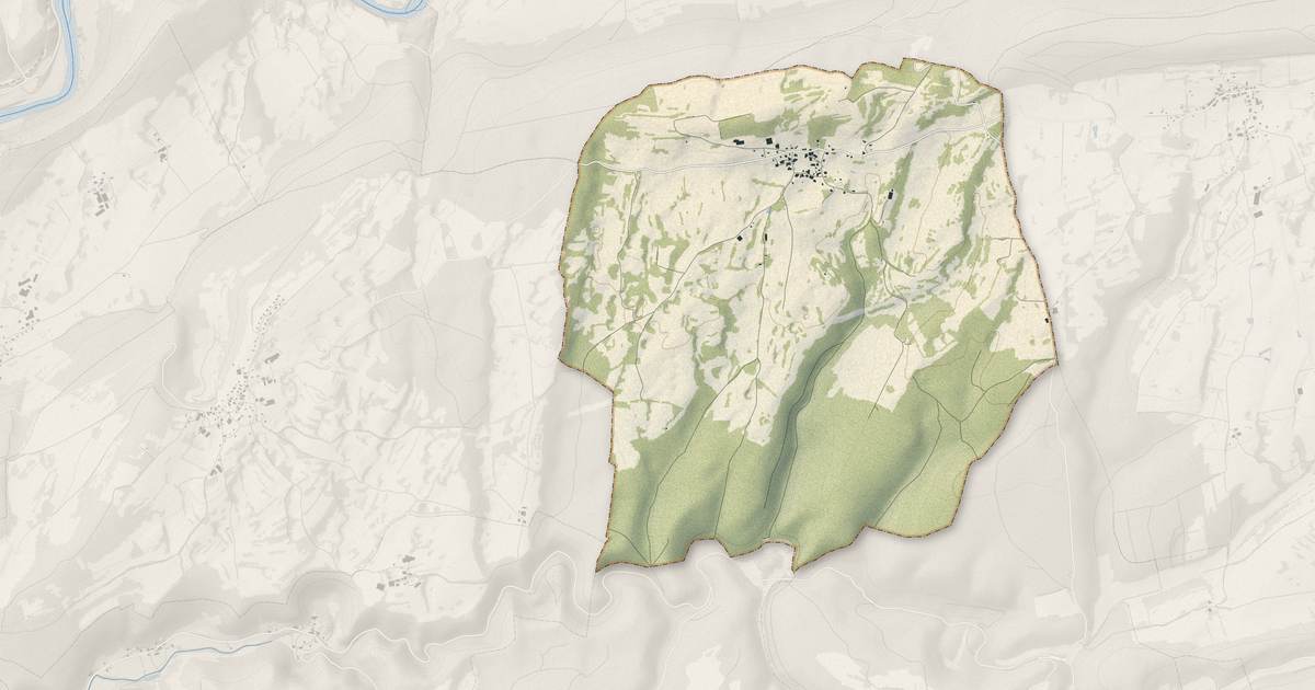 Portrait cartographique de Crosey-le-Petit : relief, eau, forêts, bâti et voies, calculés à partir des données de l'IGN