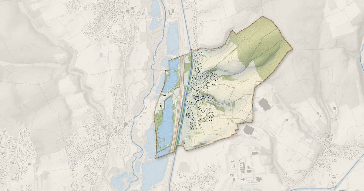 Portrait cartographique de Dambenois : relief, eau, forêts, bâti et voies, calculés à partir des données de l'IGN