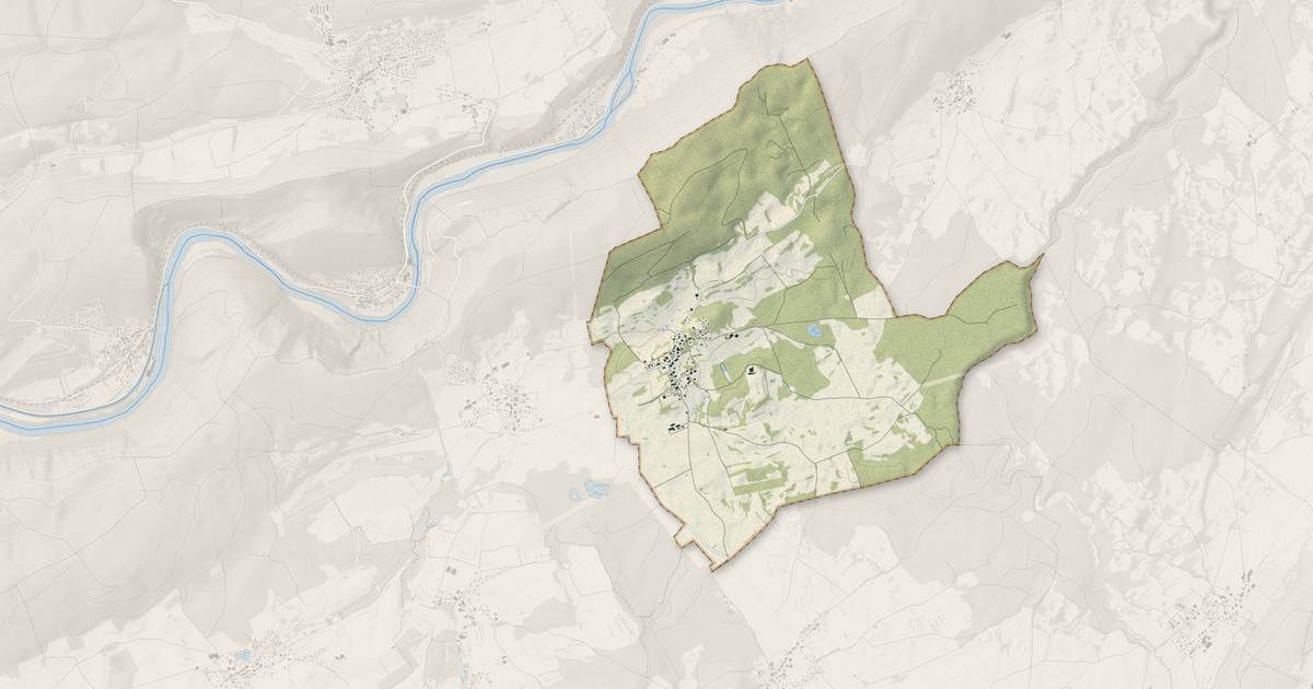 Portrait cartographique de Dammartin-les-Templiers : relief, eau, forêts, bâti et voies, calculés à partir des données de l'IGN