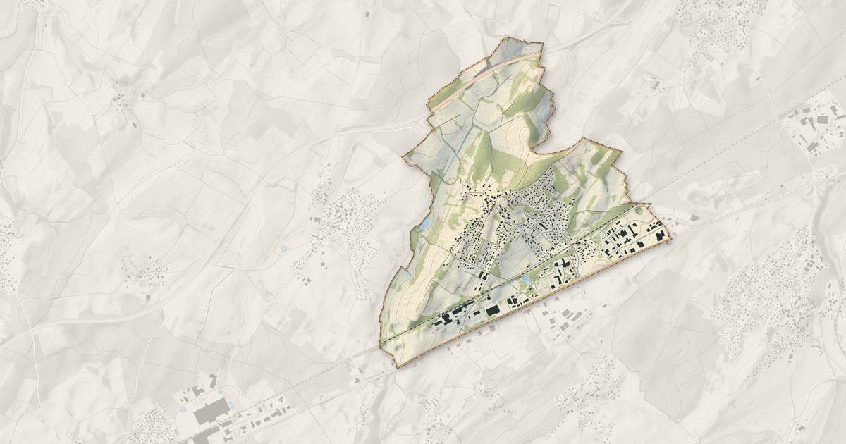 Portrait cartographique de Dannemarie-sur-Crète : relief, eau, forêts, bâti et voies, calculés à partir des données de l'IGN