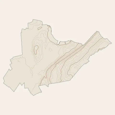 Doubs : courbes de niveau