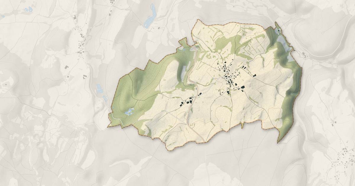 Portrait cartographique de Épenouse : relief, eau, forêts, bâti et voies, calculés à partir des données de l'IGN