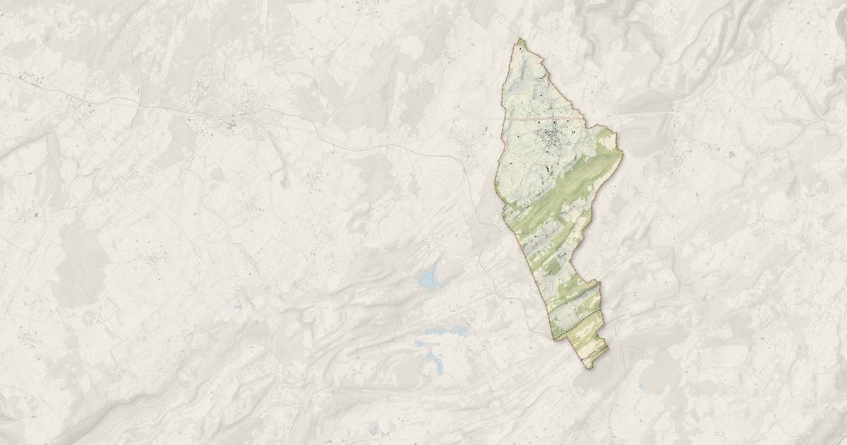 Portrait cartographique de Flangebouche : relief, eau, forêts, bâti et voies, calculés à partir des données de l'IGN