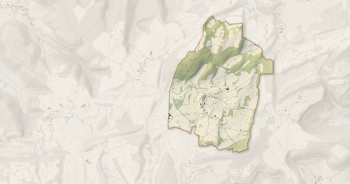 Portrait cartographique de La Grange : relief, eau, forêts, bâti et voies, calculés à partir des données de l'IGN