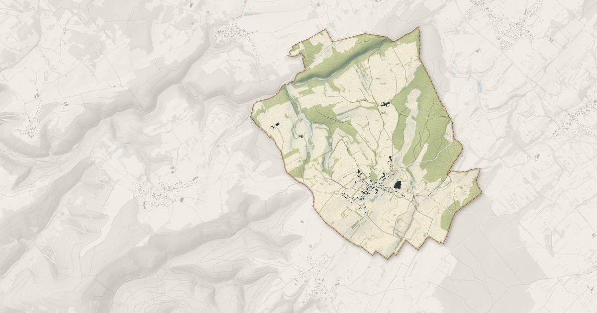 Portrait cartographique de Guyans-Durnes : relief, eau, forêts, bâti et voies, calculés à partir des données de l'IGN