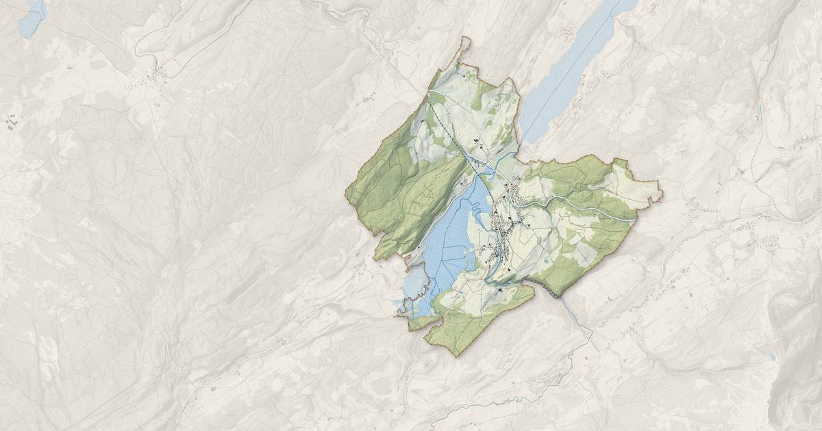 Portrait cartographique de Labergement-Sainte-Marie : relief, eau, forêts, bâti et voies, calculés à partir des données de l'IGN