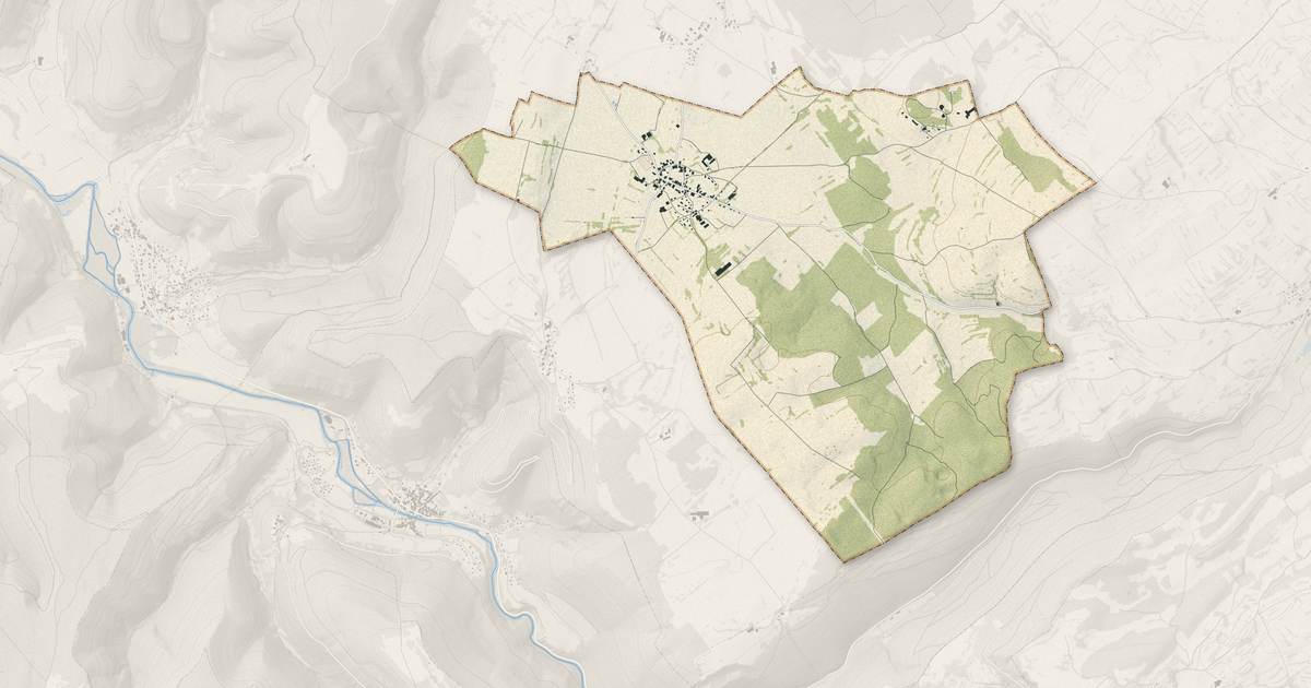 Portrait cartographique de Lavans-Vuillafans : relief, eau, forêts, bâti et voies, calculés à partir des données de l'IGN
