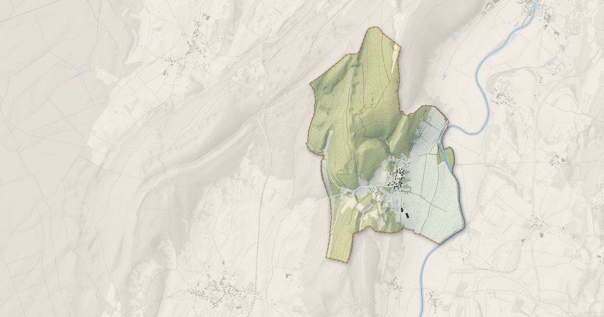 Portrait cartographique de Lombard : relief, eau, forêts, bâti et voies, calculés à partir des données de l'IGN