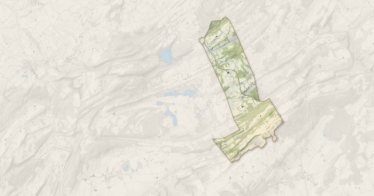 Portrait cartographique de Longemaison : relief, eau, forêts, bâti et voies, calculés à partir des données de l'IGN