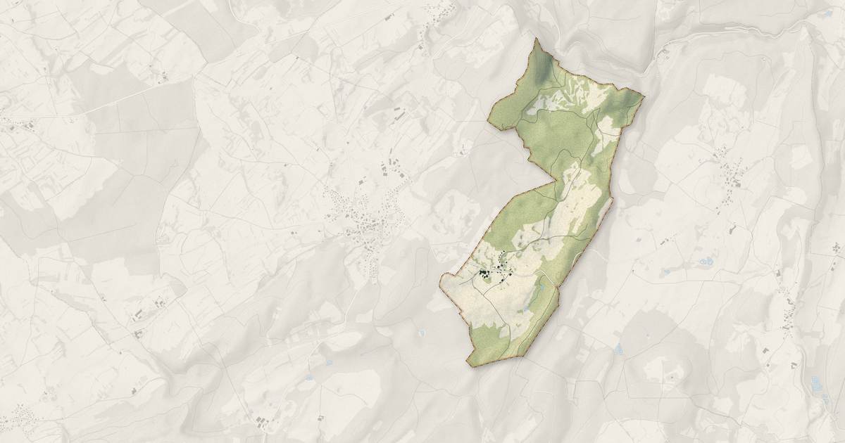 Portrait cartographique de Magny-Châtelard : relief, eau, forêts, bâti et voies, calculés à partir des données de l'IGN