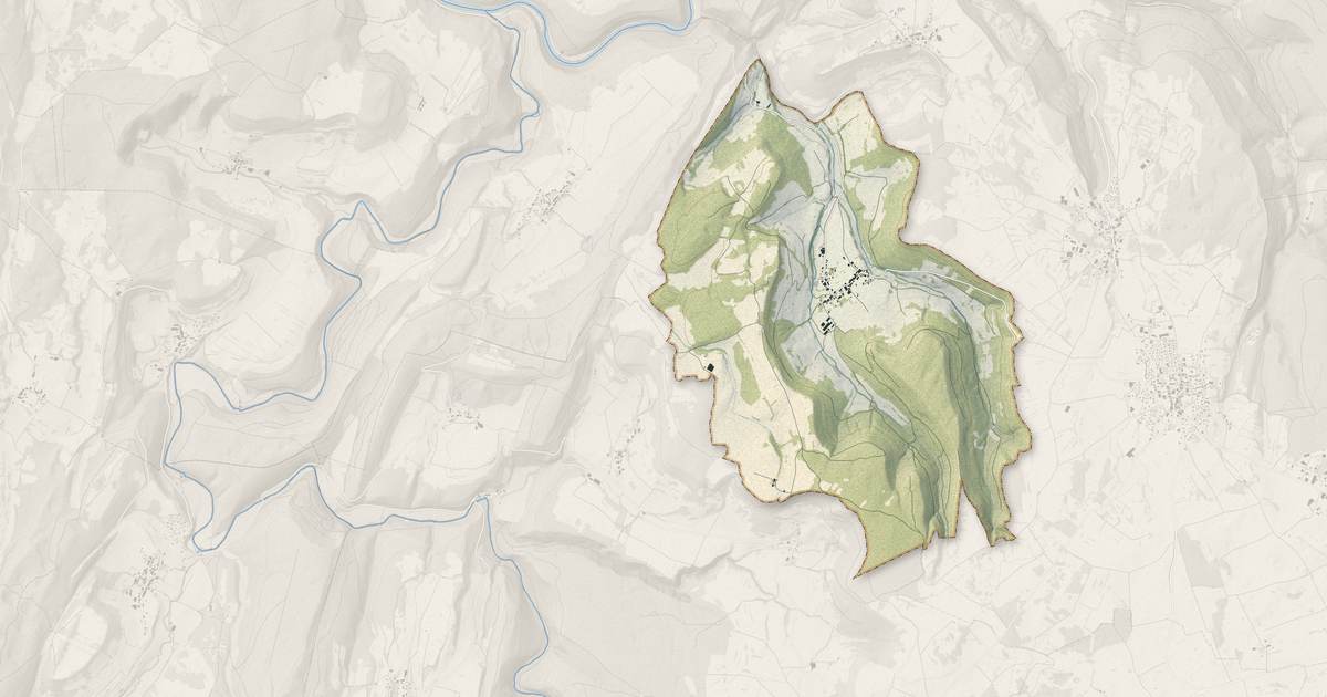 Portrait cartographique de Malans : relief, eau, forêts, bâti et voies, calculés à partir des données de l'IGN
