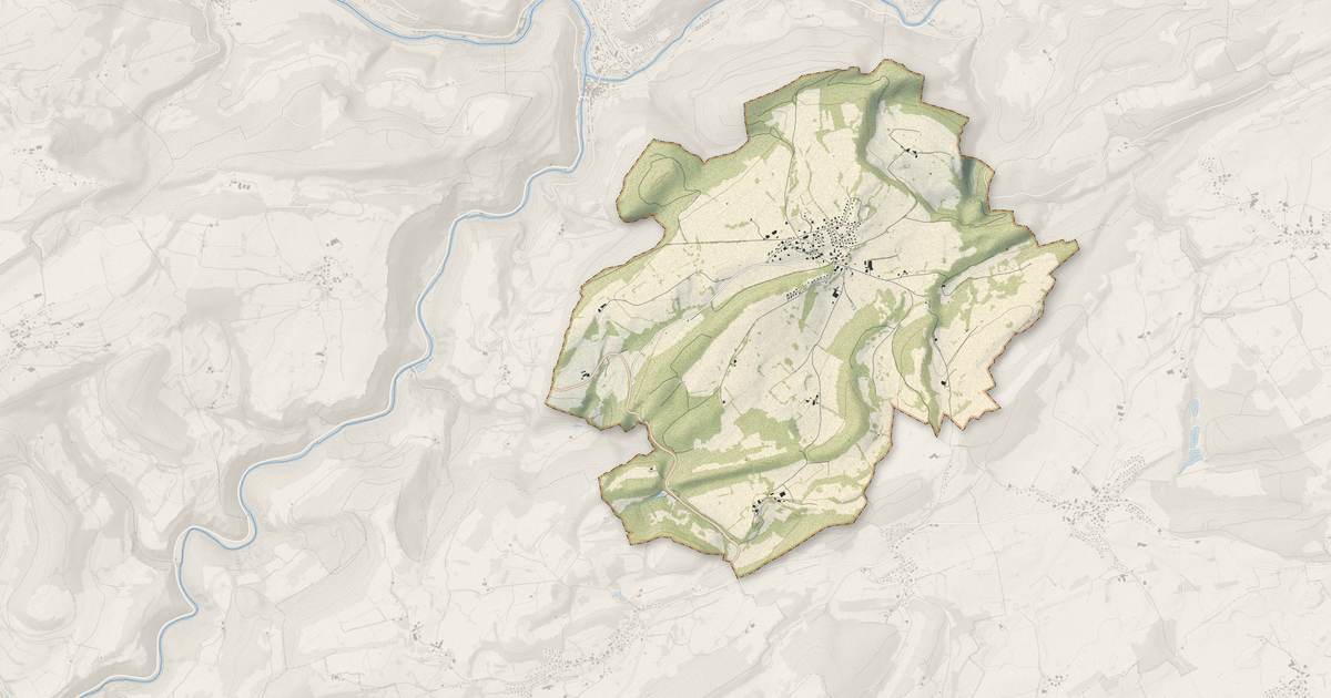 Portrait cartographique de Montandon : relief, eau, forêts, bâti et voies, calculés à partir des données de l'IGN