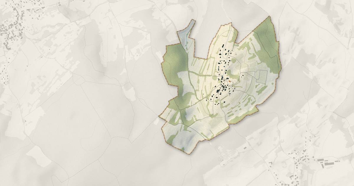 Portrait cartographique de Le Moutherot : relief, eau, forêts, bâti et voies, calculés à partir des données de l'IGN