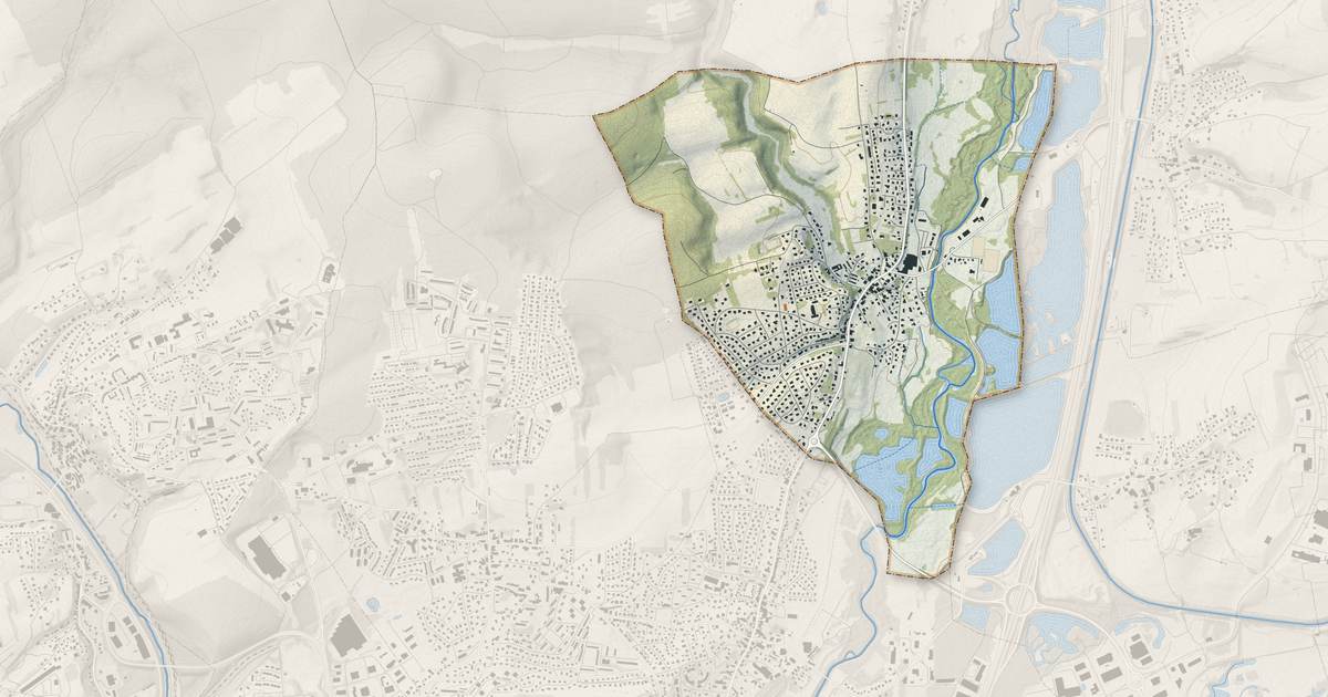 Portrait cartographique de Nommay : relief, eau, forêts, bâti et voies, calculés à partir des données de l'IGN