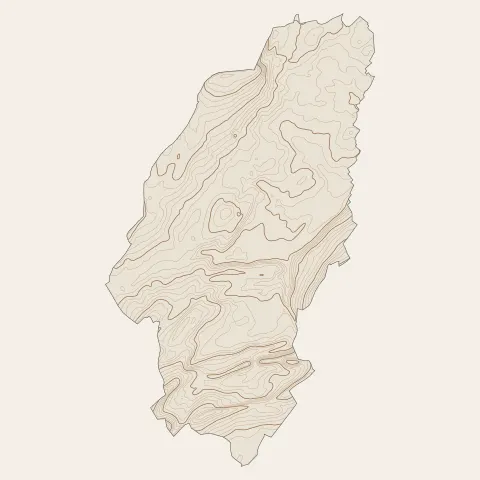Orchamps-Vennes : courbes de niveau