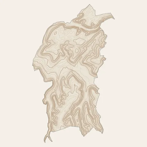 Ornans : courbes de niveau