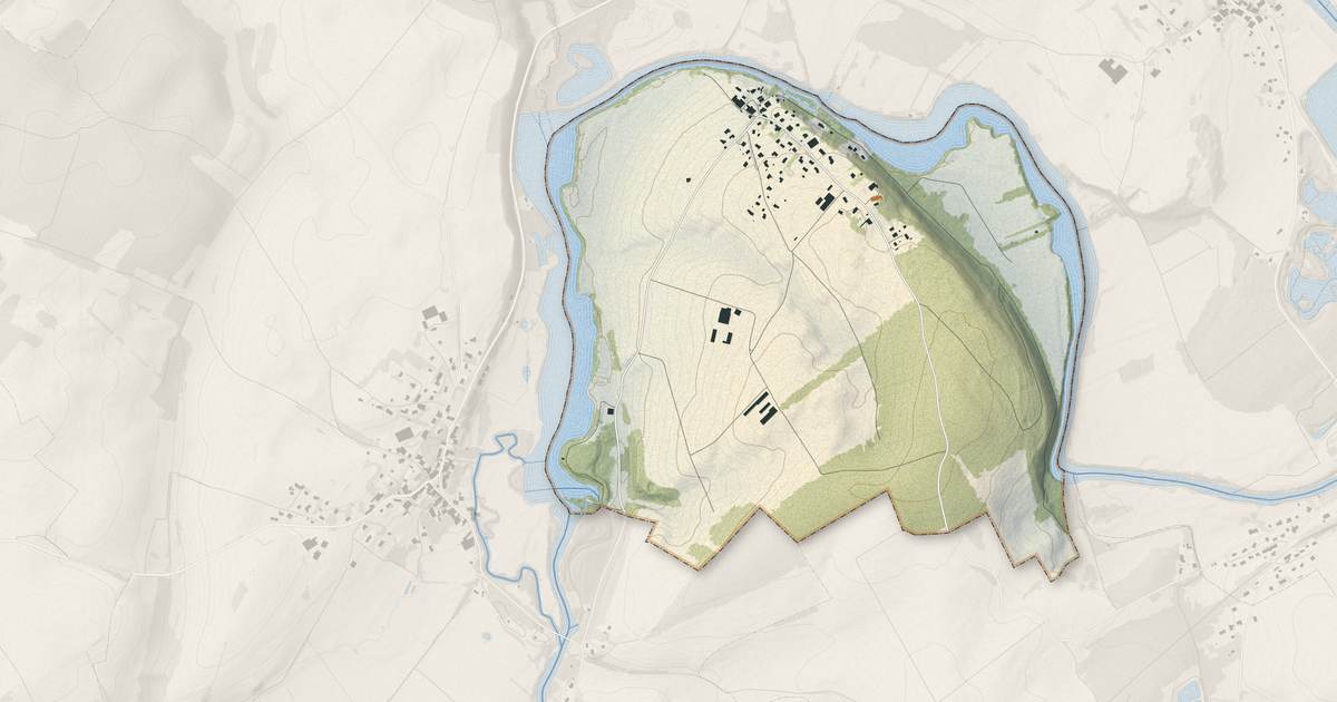 Portrait cartographique de Palise : relief, eau, forêts, bâti et voies, calculés à partir des données de l'IGN