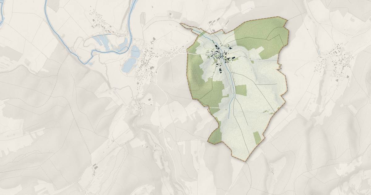 Portrait cartographique de Rignosot : relief, eau, forêts, bâti et voies, calculés à partir des données de l'IGN