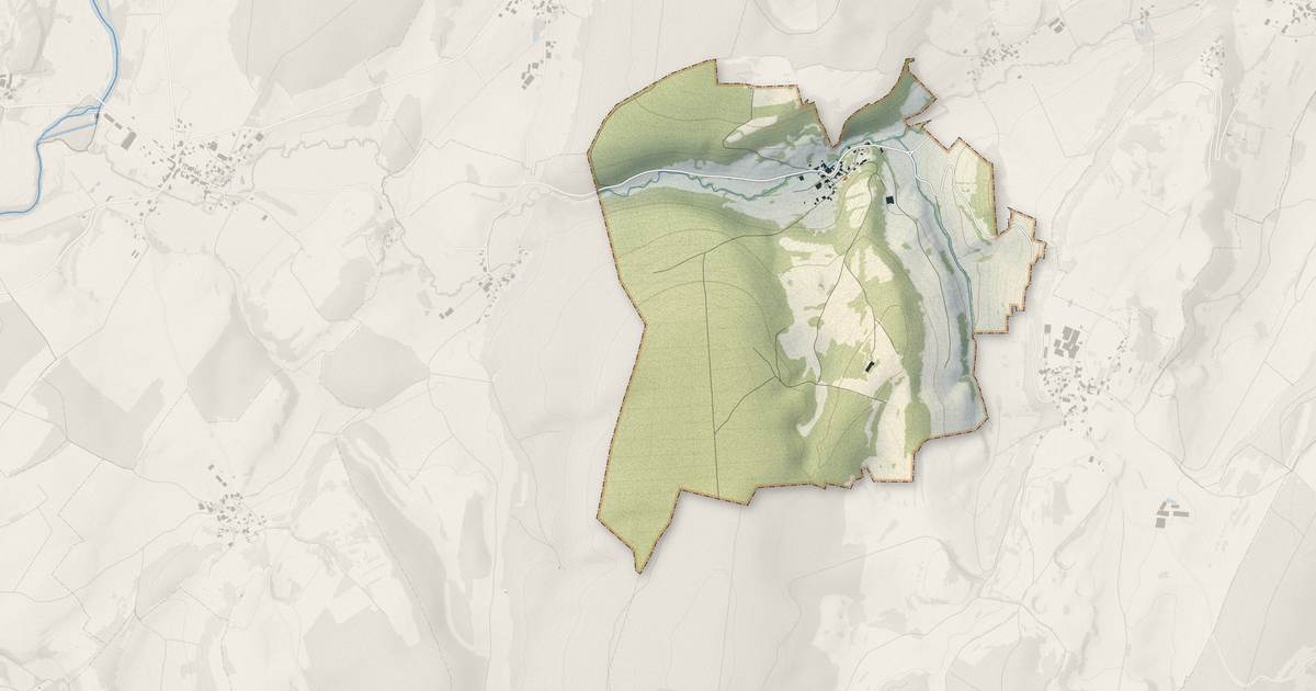Portrait cartographique de Rognon : relief, eau, forêts, bâti et voies, calculés à partir des données de l'IGN