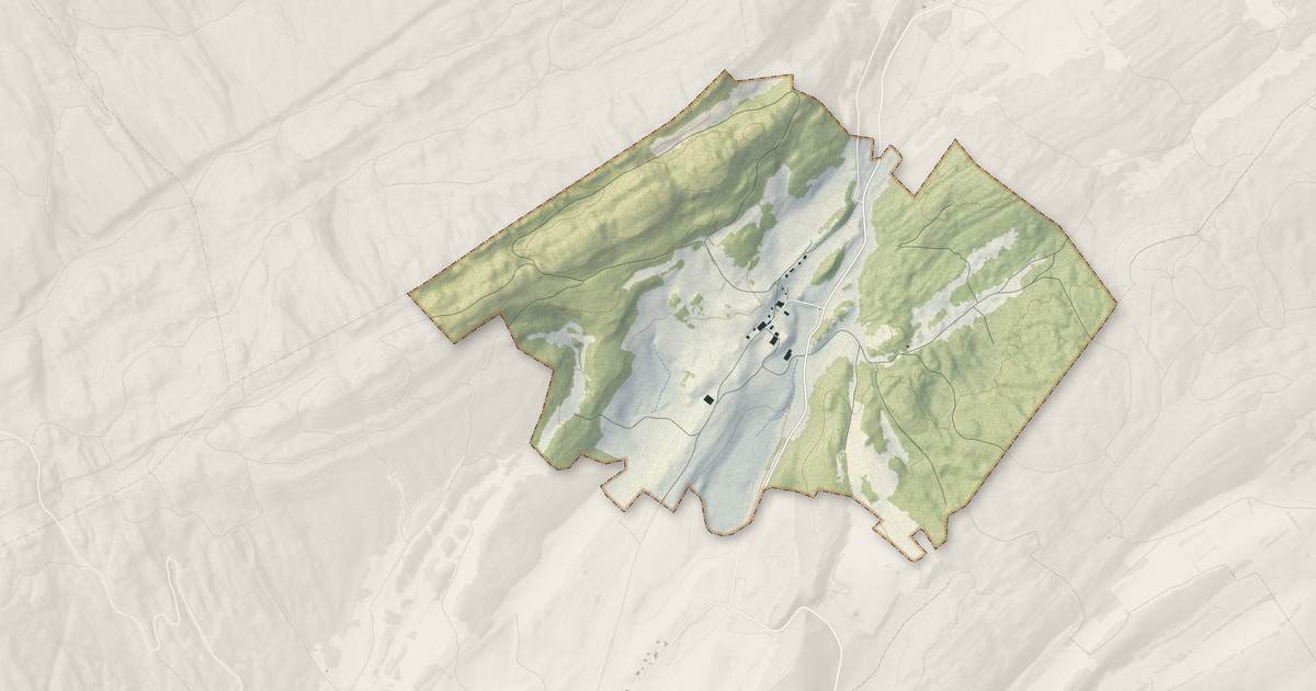 Portrait cartographique de Rondefontaine : relief, eau, forêts, bâti et voies, calculés à partir des données de l'IGN