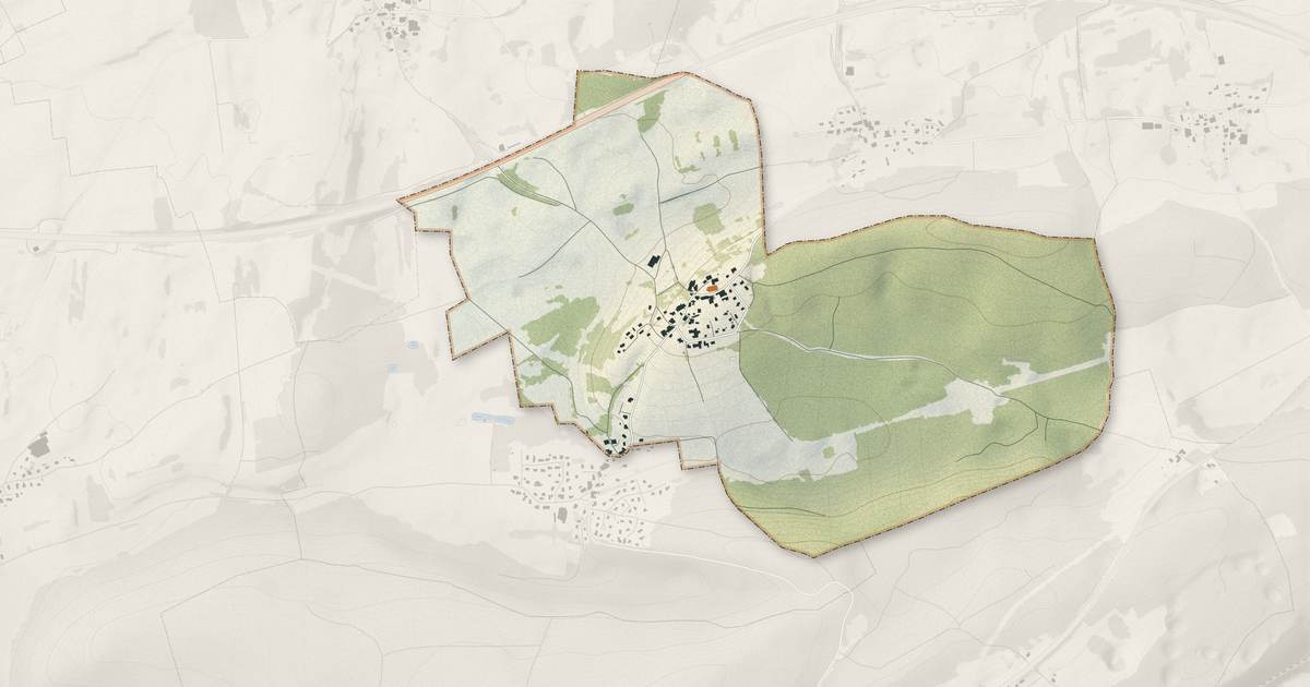 Portrait cartographique de Saint-Hilaire : relief, eau, forêts, bâti et voies, calculés à partir des données de l'IGN