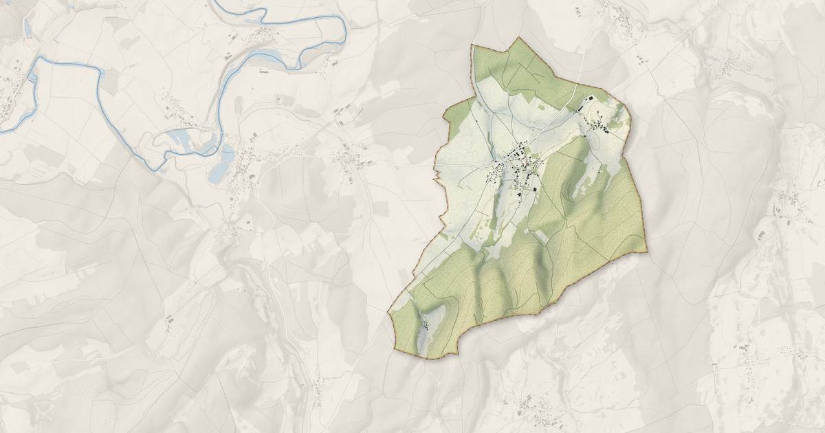Portrait cartographique de La Tour-de-Sçay : relief, eau, forêts, bâti et voies, calculés à partir des données de l'IGN