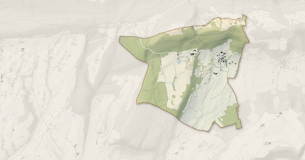 Portrait cartographique de Vellerot-lès-Belvoir : relief, eau, forêts, bâti et voies, calculés à partir des données de l'IGN