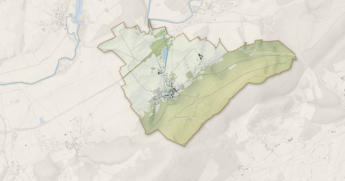 Portrait cartographique de Venise : relief, eau, forêts, bâti et voies, calculés à partir des données de l'IGN
