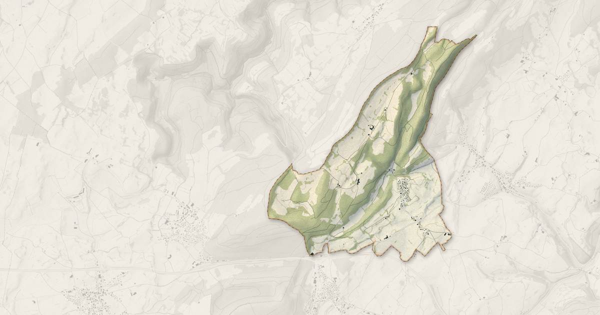 Portrait cartographique de Vennes : relief, eau, forêts, bâti et voies, calculés à partir des données de l'IGN