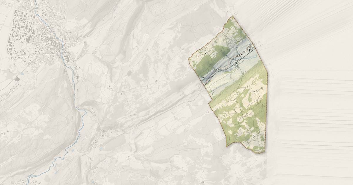 Portrait cartographique de Verrières-de-Joux : relief, eau, forêts, bâti et voies, calculés à partir des données de l'IGN