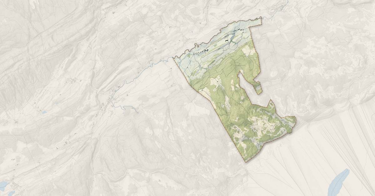 Portrait cartographique de Les Villedieu : relief, eau, forêts, bâti et voies, calculés à partir des données de l'IGN