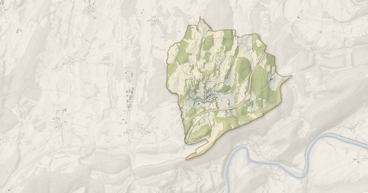 Portrait cartographique de Voillans : relief, eau, forêts, bâti et voies, calculés à partir des données de l'IGN