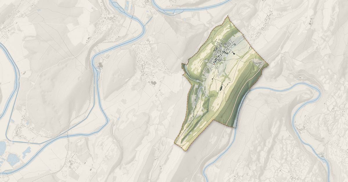 Portrait cartographique de Vorges-les-Pins : relief, eau, forêts, bâti et voies, calculés à partir des données de l'IGN