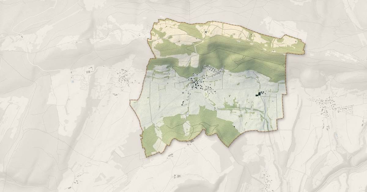 Portrait cartographique de Vyt-lès-Belvoir : relief, eau, forêts, bâti et voies, calculés à partir des données de l'IGN