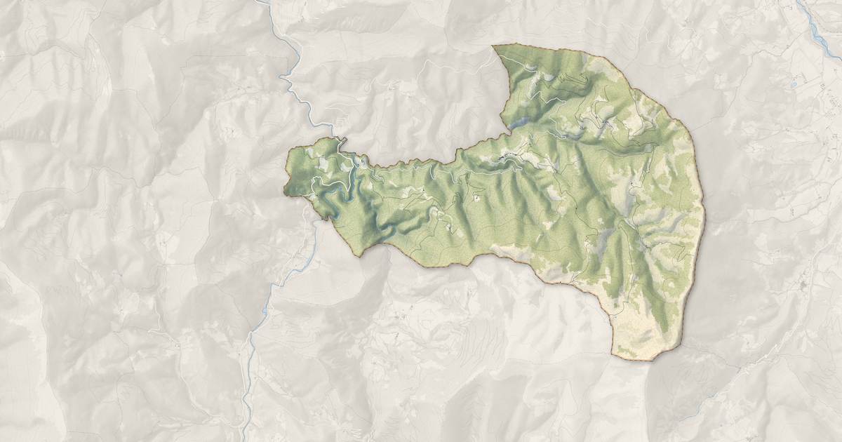 Portrait cartographique de Aucelon : relief, eau, forêts, bâti et voies, calculés à partir des données de l'IGN