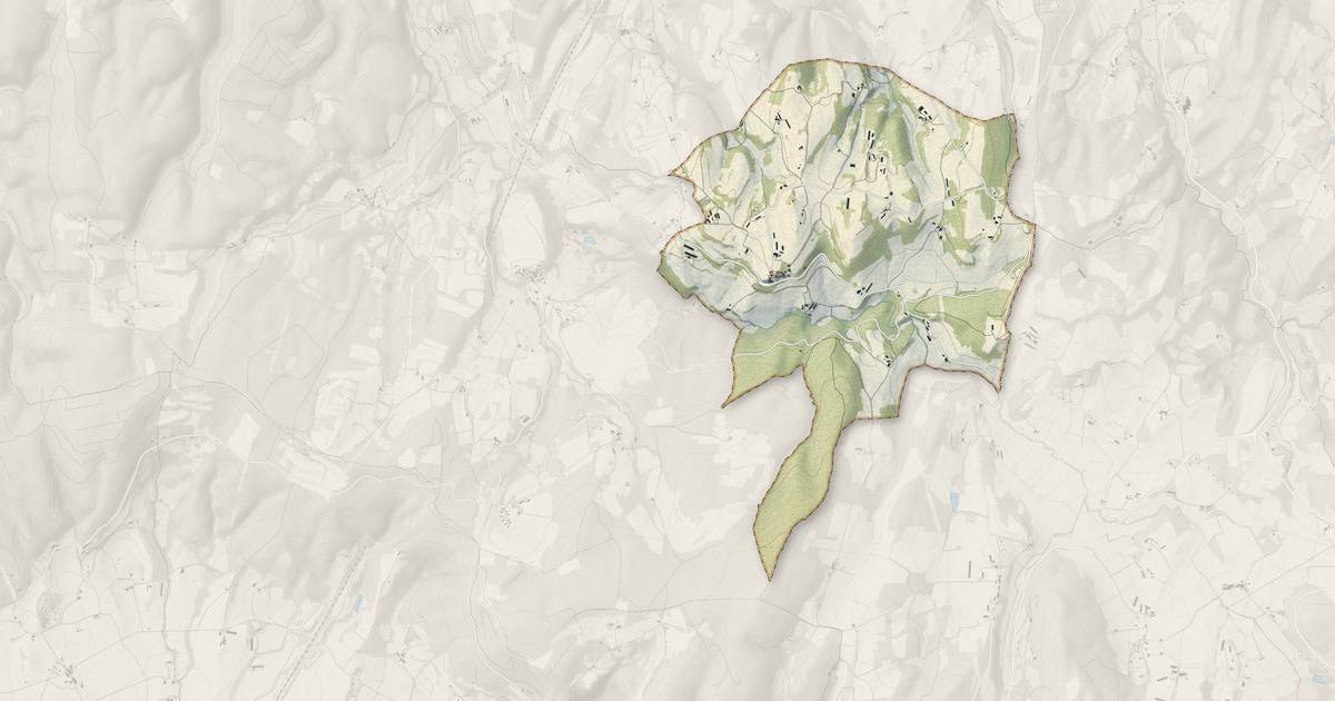 Portrait cartographique de Autichamp : relief, eau, forêts, bâti et voies, calculés à partir des données de l'IGN