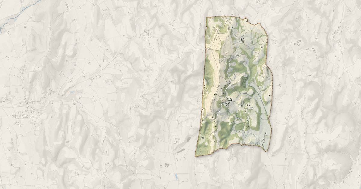Portrait cartographique de Bathernay : relief, eau, forêts, bâti et voies, calculés à partir des données de l'IGN