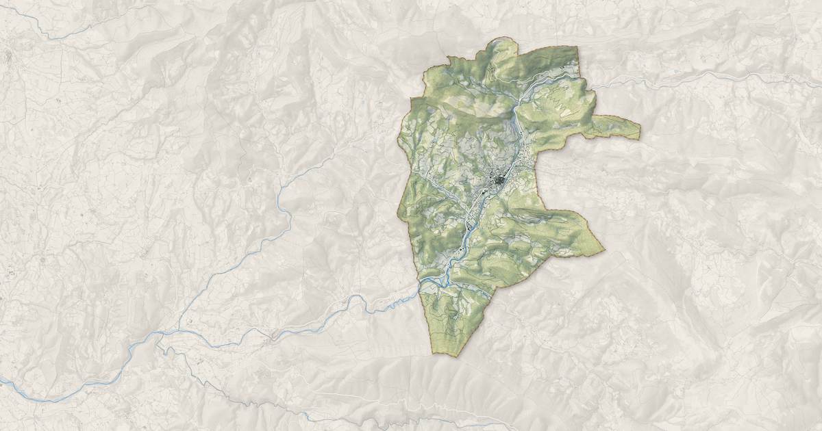 Portrait cartographique de Buis-les-Baronnies : relief, eau, forêts, bâti et voies, calculés à partir des données de l'IGN