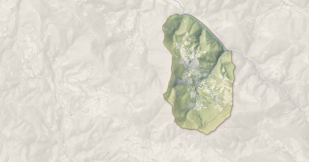 Portrait cartographique de Charens : relief, eau, forêts, bâti et voies, calculés à partir des données de l'IGN