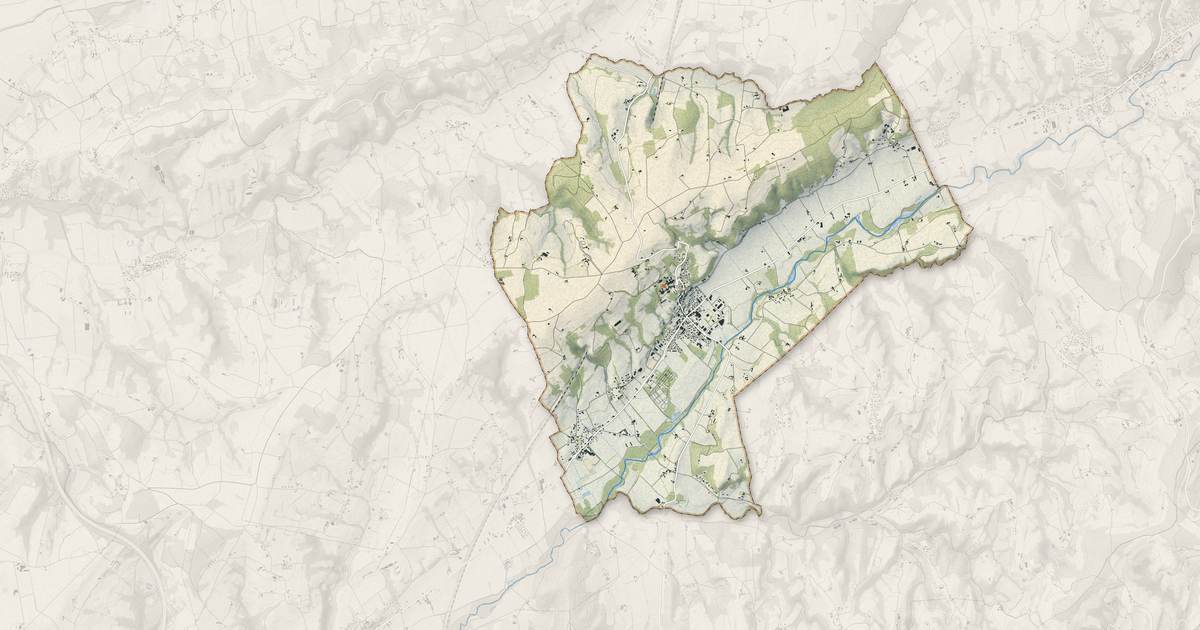 Portrait cartographique de Châteauneuf-de-Galaure : relief, eau, forêts, bâti et voies, calculés à partir des données de l'IGN