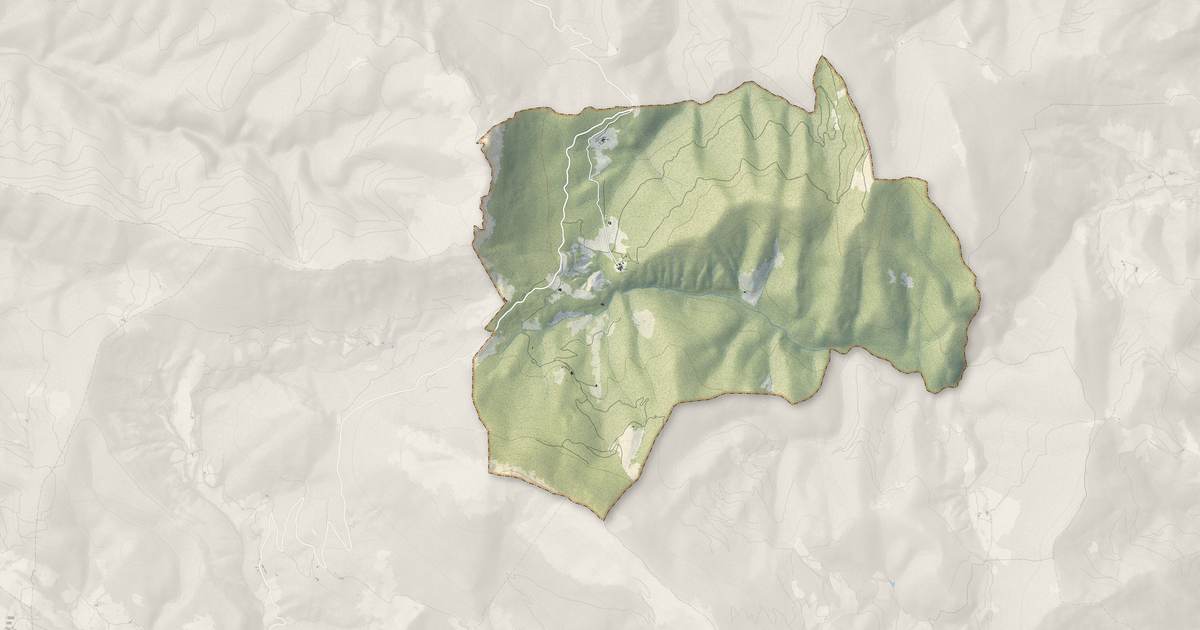 Portrait cartographique de La Chaudière : relief, eau, forêts, bâti et voies, calculés à partir des données de l'IGN