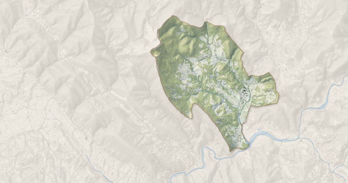 Portrait cartographique de Condorcet : relief, eau, forêts, bâti et voies, calculés à partir des données de l'IGN